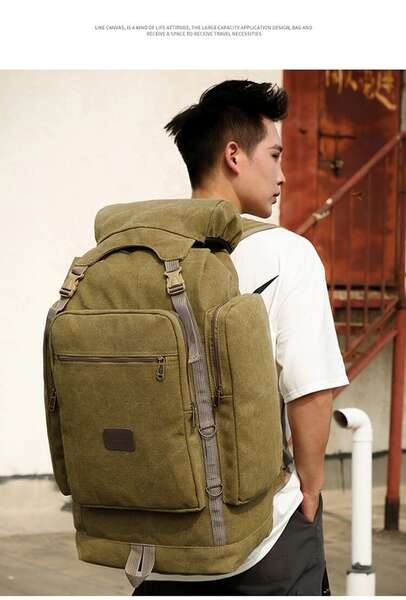 Bolsas de mochila para homens de grande capacidade para viajar com facilidade para recreação ao ar livre para escalada de montanha 70 litros de bagagem para viajar com ombros super grandes