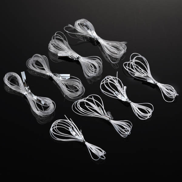 Cordão de Contas de Cristal Branco
