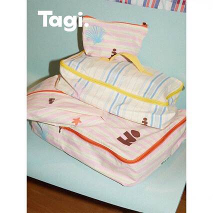 Tagi. "Tapi Star" impressão bonita de tiras portáteis embalagem compartilhada 4 pacotes de sacos de retenção