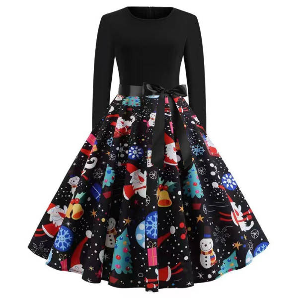 Vestido de neve com flores de inverno