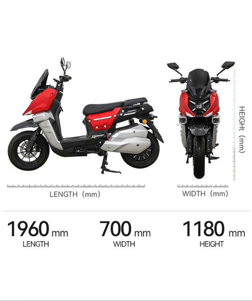 Modelos de veículos de comércio exterior de alta potência de motos elétricas de tanques para adultos de duas rodas de skateboard com suporte