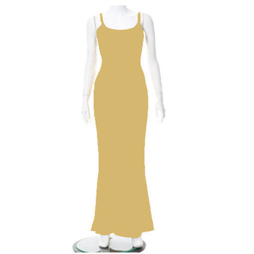 Vestido de Festa Justo com Decote