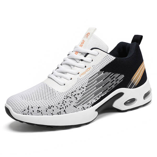 Sapatos masculinos de verão novos fabricantes de vendas diretas de colchões de ar suaves com centenas de sapatos esportivos a granel transfronteiriços de tecelagem aérea