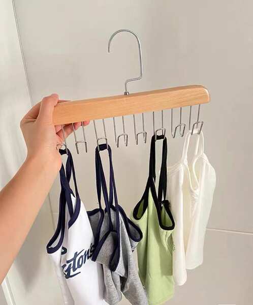 Cabide de Madeira para Loja de Roupas