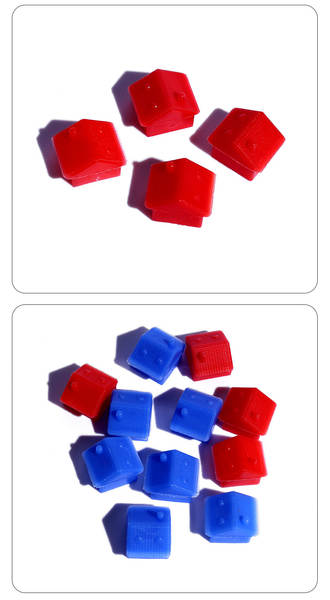 Peças de Plástico para Jogo de Tabuleiro