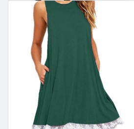 Exportação da Rússia comércio exterior transfronteiriço bolso sem mangas vestido de vestido 2026 vestido de vestido de mulher Grande quantidade de dinheiro