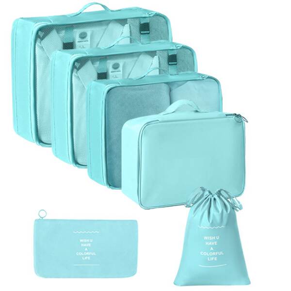 Bolsa de viagem da Amazon 7 peças de bagagem ao ar livre bolsa de distribuição multifuncional de maquiagem de roupas