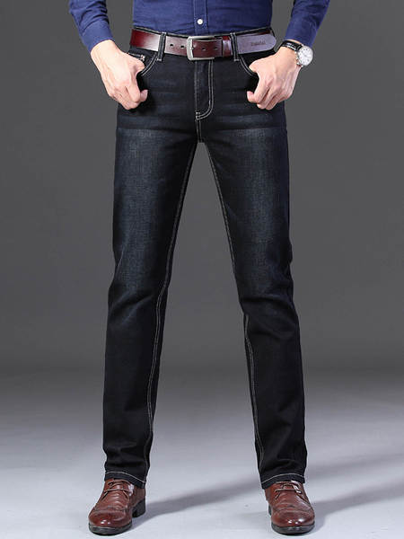 Fabricante de vendas diretas de jeans fina de verão de 2026 para homens de calça reta corpos flexíveis calças de lazer para homens jovens calças