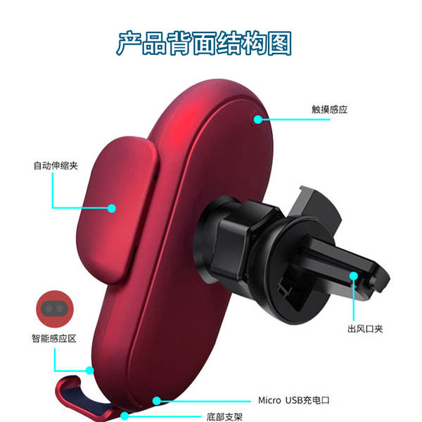 Suporte de Carregamento Indutivo para Carro