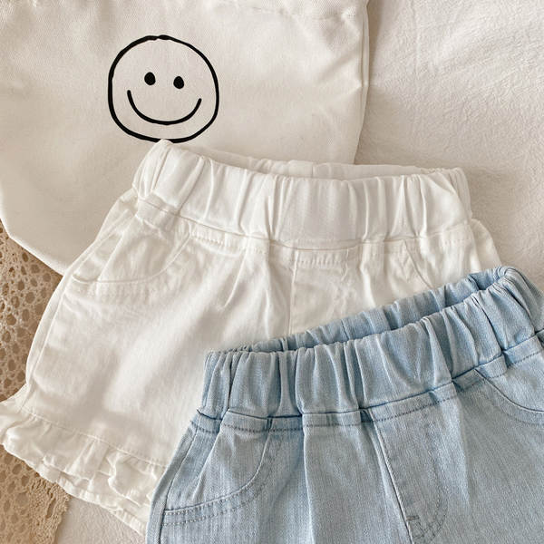 Shorts de jeans para menina