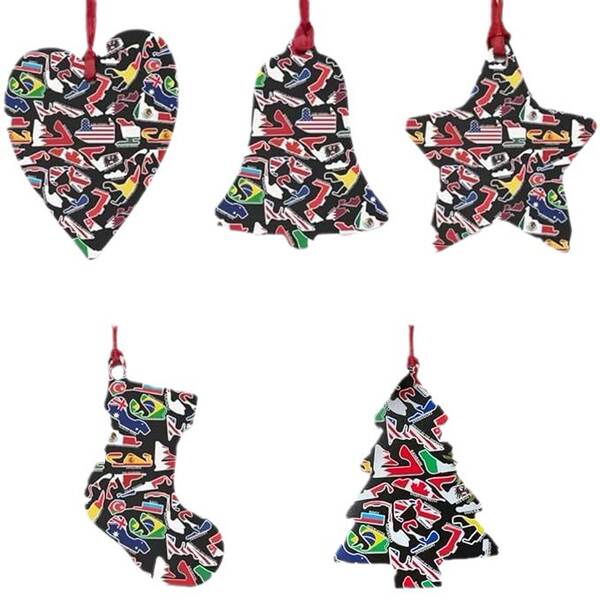 Fórmula 1 Racing Tracks Ornaments Fórmula 1 Racing Tracks Ornaments