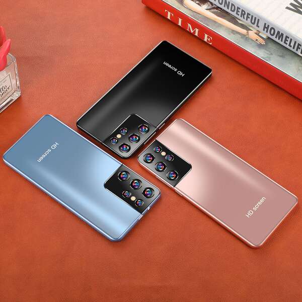 Fabricante atacado em 2026 explosivo 6.3 grande ecrã transfronteiriço celular S21Ultra comércio exterior smartphone de baixo preço
