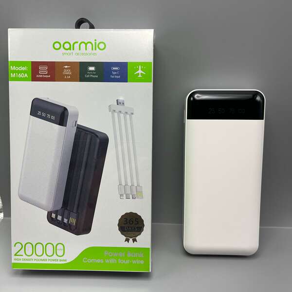 oarmio20000mm carregador de grande capacidade carregador portátil de potência móvel auto carregador de quatro linhas carregador por atacado