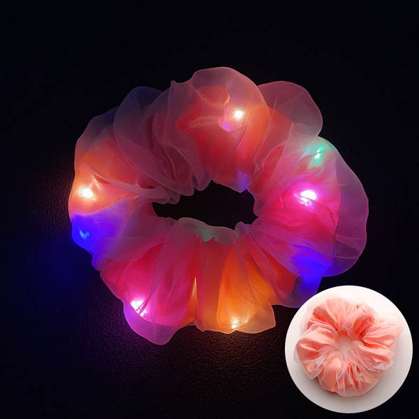LED brilho do intestino grosso cabelo círculo di luz da noite cabelo brilho da luz da noite cabelo de cabelo da noite cabelo da fronteira cabelo
