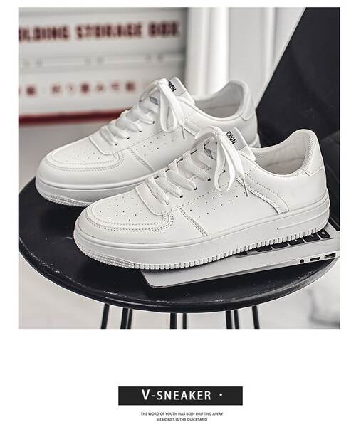 Sapatos brancos masculinos de verão para adolescentes de férias para homens 2023 novos sapatos para estudantes brancos puros