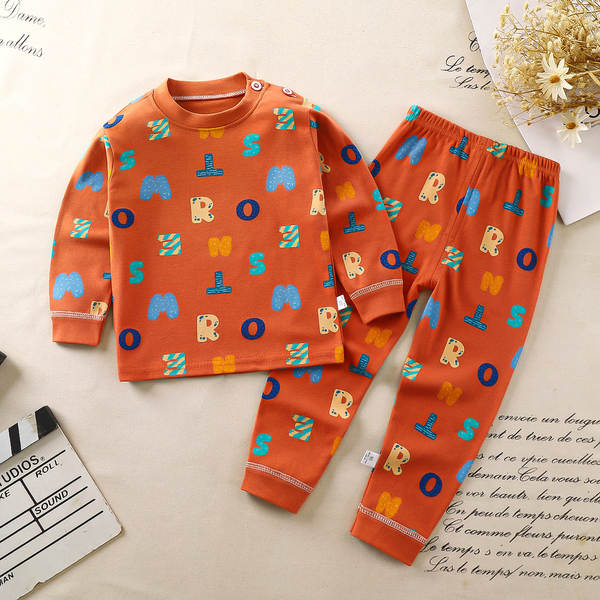 Conjunto de pijama de algodão para crianças