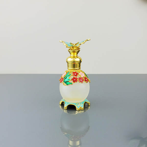 Botão de perfume de Dubai 15ml Berlim Menina Sem Pessoa Rose Blue Wind Clock Botão de perfume de óleo essencial de vidro vazio