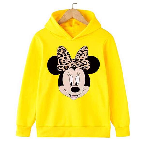 Mini Mouse Camiseta Desportiva Inverno Primavera Outono Camiseta de Crianças Camiseta de Crianças