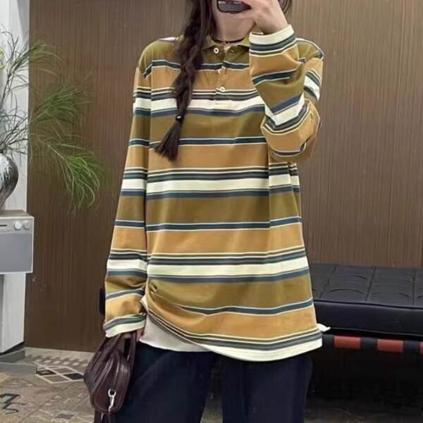 T-Shirt de 24 miu da Polônia do irmão do rei da origem da mesma linha de mangas compridas para homens e mulheres da mesma roupa