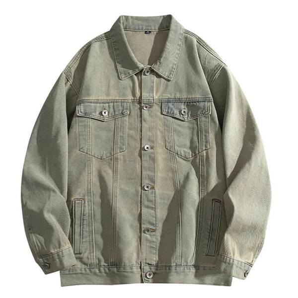 Jaqueta de couro masculina