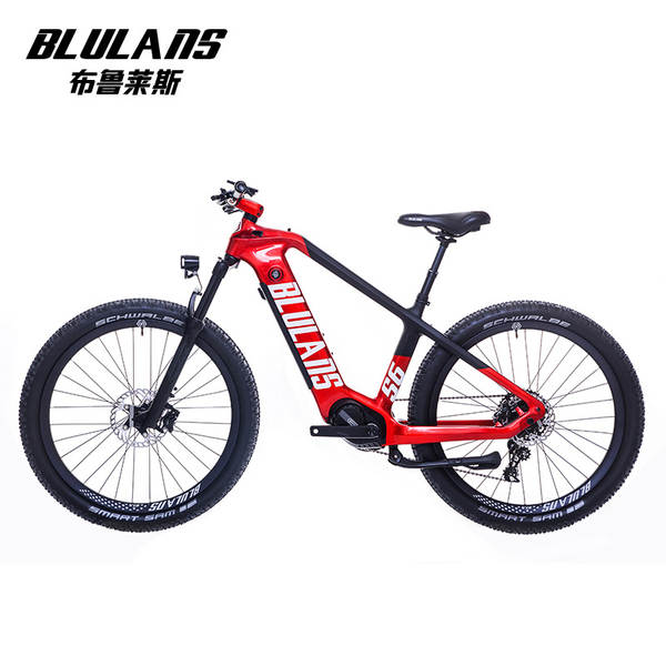 Bicicletas elétricas Lithium elétricas motores rectangulares de fibra de carbono bicicletas elétricas de montanha