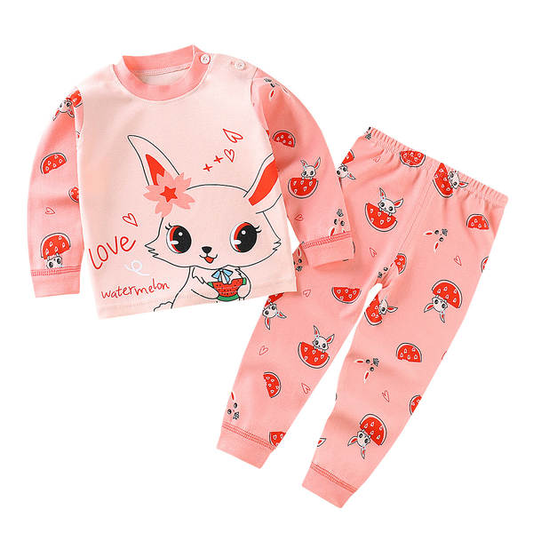 Conjunto de pijama de algodão para crianças