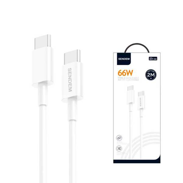C para C linha de dados 2m dupla interface Tipo-C suporte 66W super carregamento rápido 2M celular carregamento rápido cabo