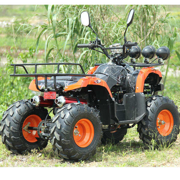 Pequeno carro de praia de touros quatro rodas todo o campo elétrico grande 125 gasolina atn moto de montanha adulto