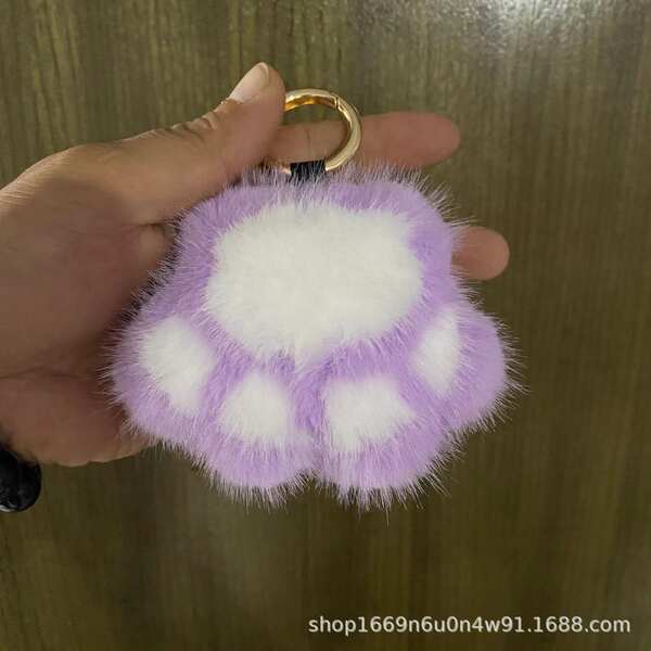 Pulseira de Pelúcia com Forma de Pata de Gato