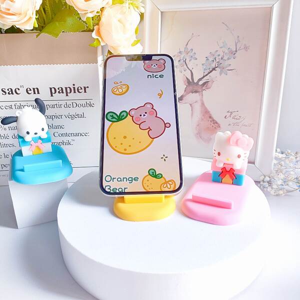Suporte de Celular com Figurinha de Gato