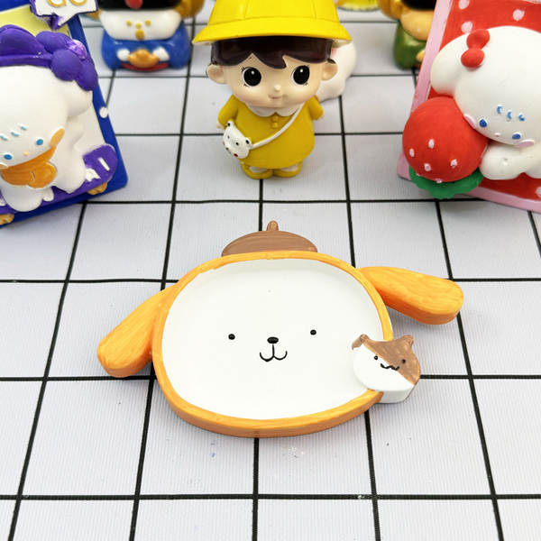 Série de bonecas de creme de lava de prato pequeno, novo e novo, bonecas de erva-de-ferrugem, estilo de gato de gatilho DIY manual