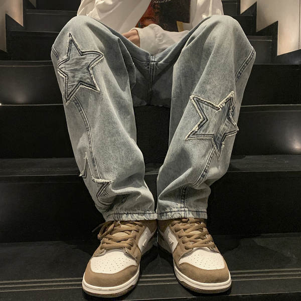 Calça Jeans Masculina Estilo Americano