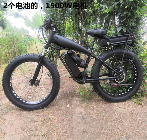 26 polegadas 4,0 pneus snowboard 1500W motor velocidade de alumínio de liga de gordura assistente elétrico 48V montanha auto