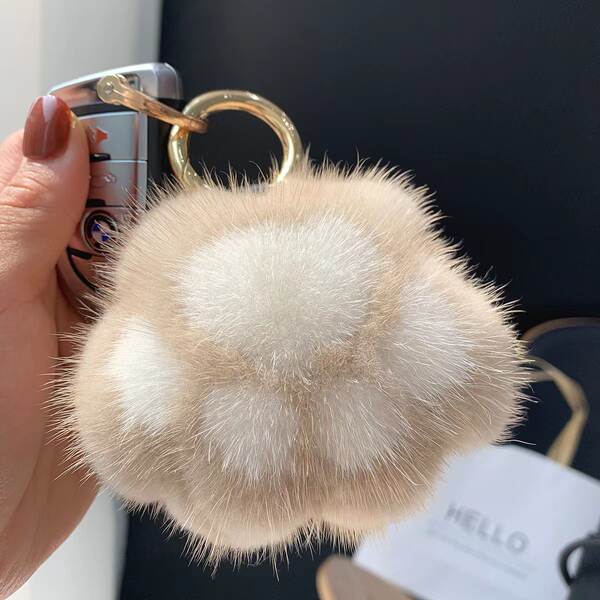 Pulseira de Pelúcia com Forma de Pata de Gato