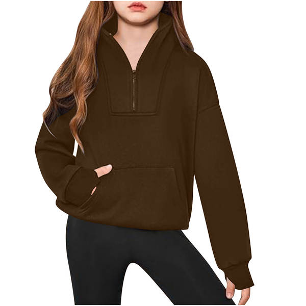 Blusa esportiva infantil de manga longa