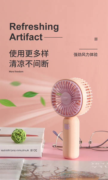 Novo verão fresco livre portátil ventilador de mão mini USB carregável portátil desktop ventilador elétrico