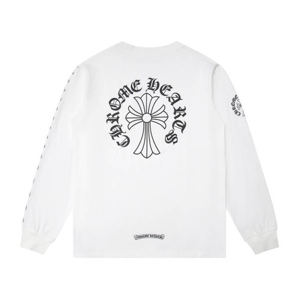 Camiseta de algodão transfronteiriço Chrome Heart Crown Camiseta de algodão transfronteiriço para homens e mulheres