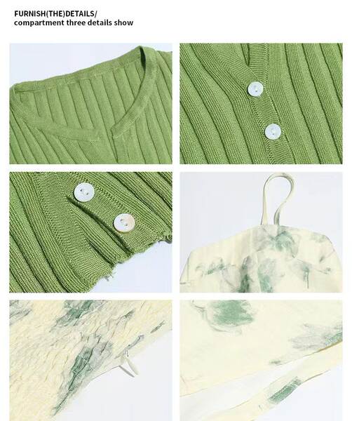 Conjunto de Crochê e Vestido Flor