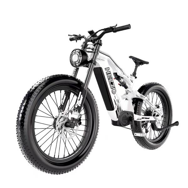 Transfronteiriço K9HEZZO fibra de carbono bicicleta elétrica motor intermediário 1500W26 polegadas de longa duração