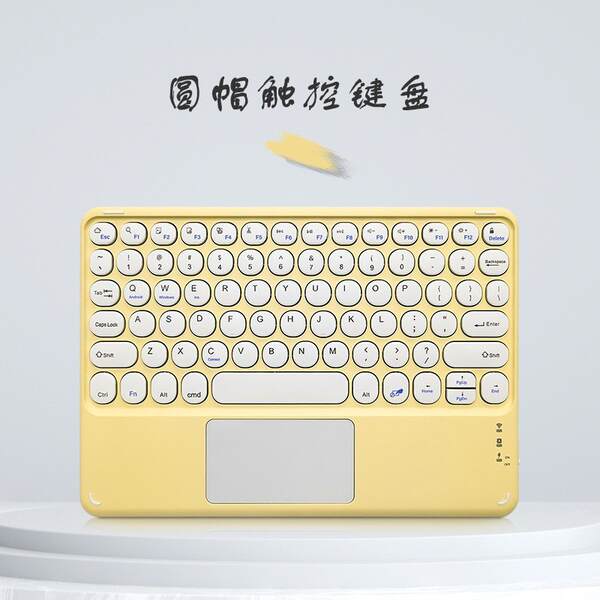 Teclado de toque sem fio Bluetooth Aplicável a tablets da Apple Teclado de controlo de teclado com logotipo de suporte personalizado para atacado