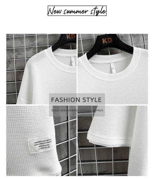 T-shirt masculino de calça curta com calças masculinas de moda masculina de verão