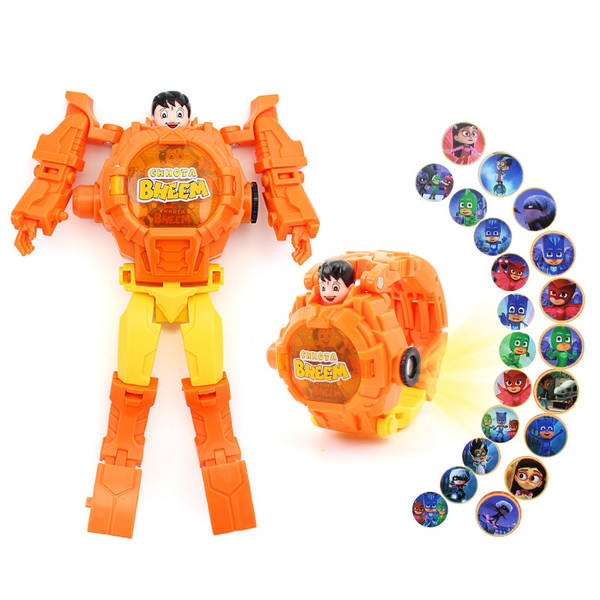 Relógios robóticos de desenho animado, relógios eletrônicos, relógios de desenho animado, relógios de brinquedo