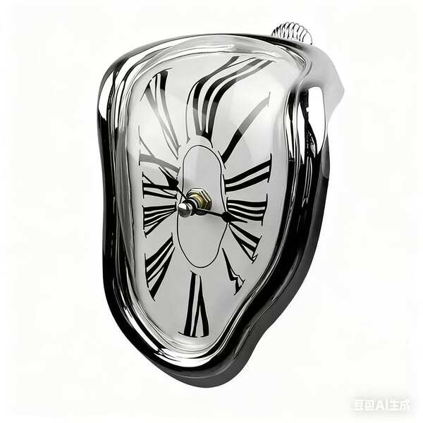 Stellar Amazon Wallclock Espanha Dali fundido relógio criativo distorção suspensão de relógio escaneamento