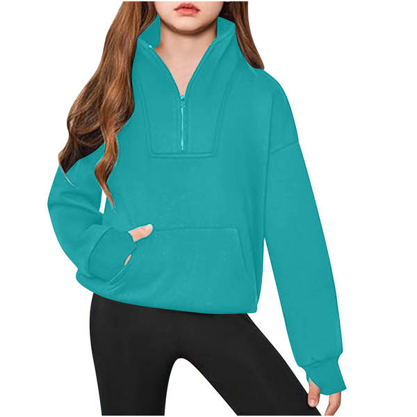 Blusa esportiva infantil de manga longa