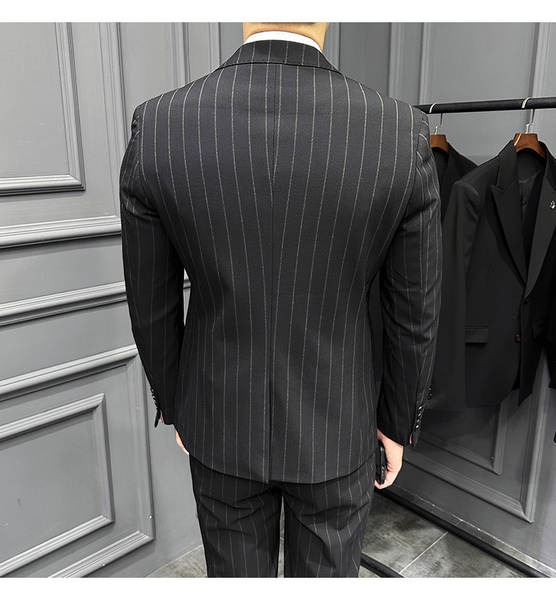 Terno Listrado Masculino Slim Fit