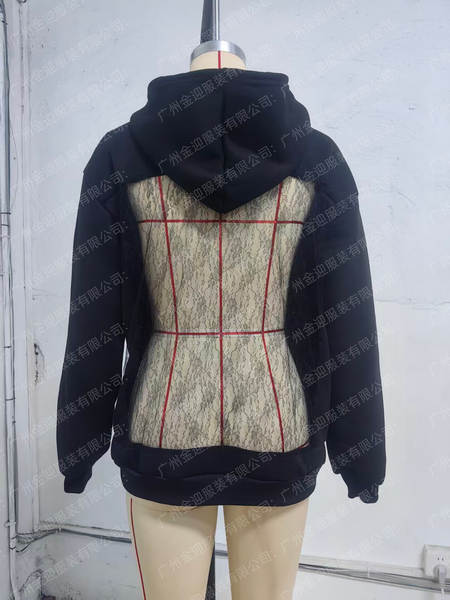 Moletom feminino longo com capuz
