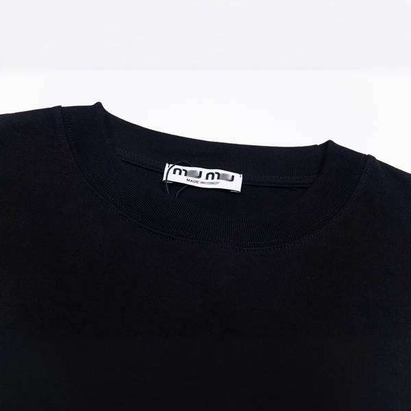 Camisa curta de manga com estampa de letra