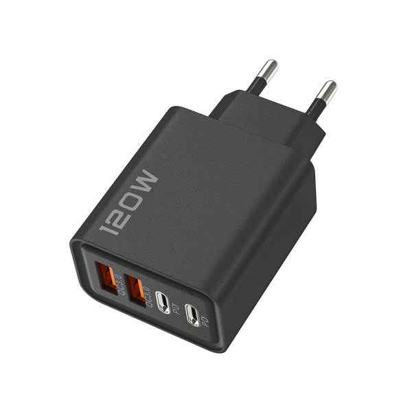 120W Duplo PD + Duplo Carregador USB 5V2A12W para Apple Huawei Smartphone Duplo Tipo Cabeça de Carregador