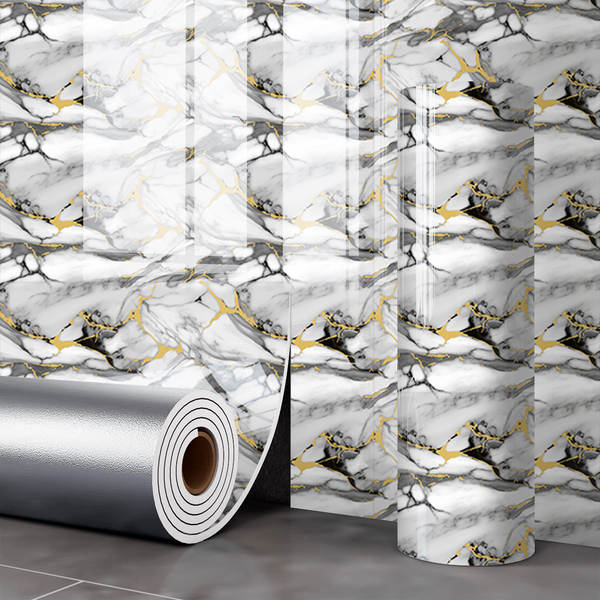 Papel de Parede Autocollante Imitação Mármore