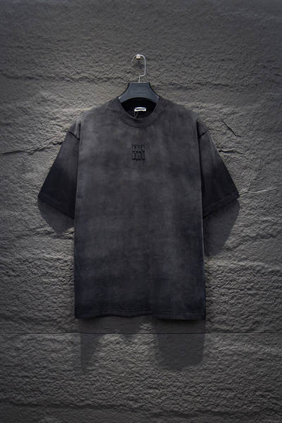Versão correta do MIU Mu25SS Primavera nova lavagem de água fazer a letra velha T-shirt namorado de pulseiras curtas fabricante direto